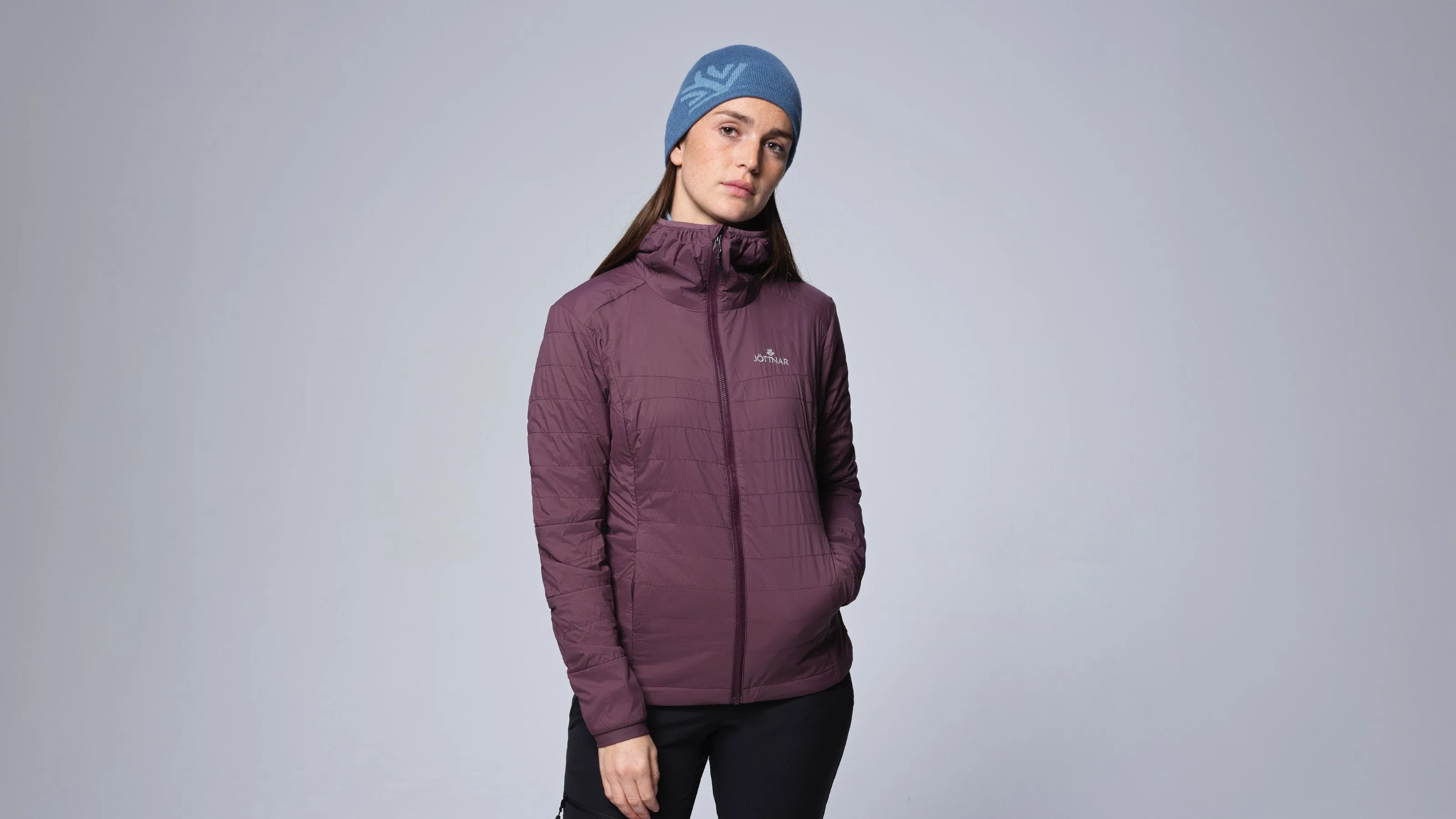 Asger Women's Lightweight Hooded Hybrid Fleece Jacket