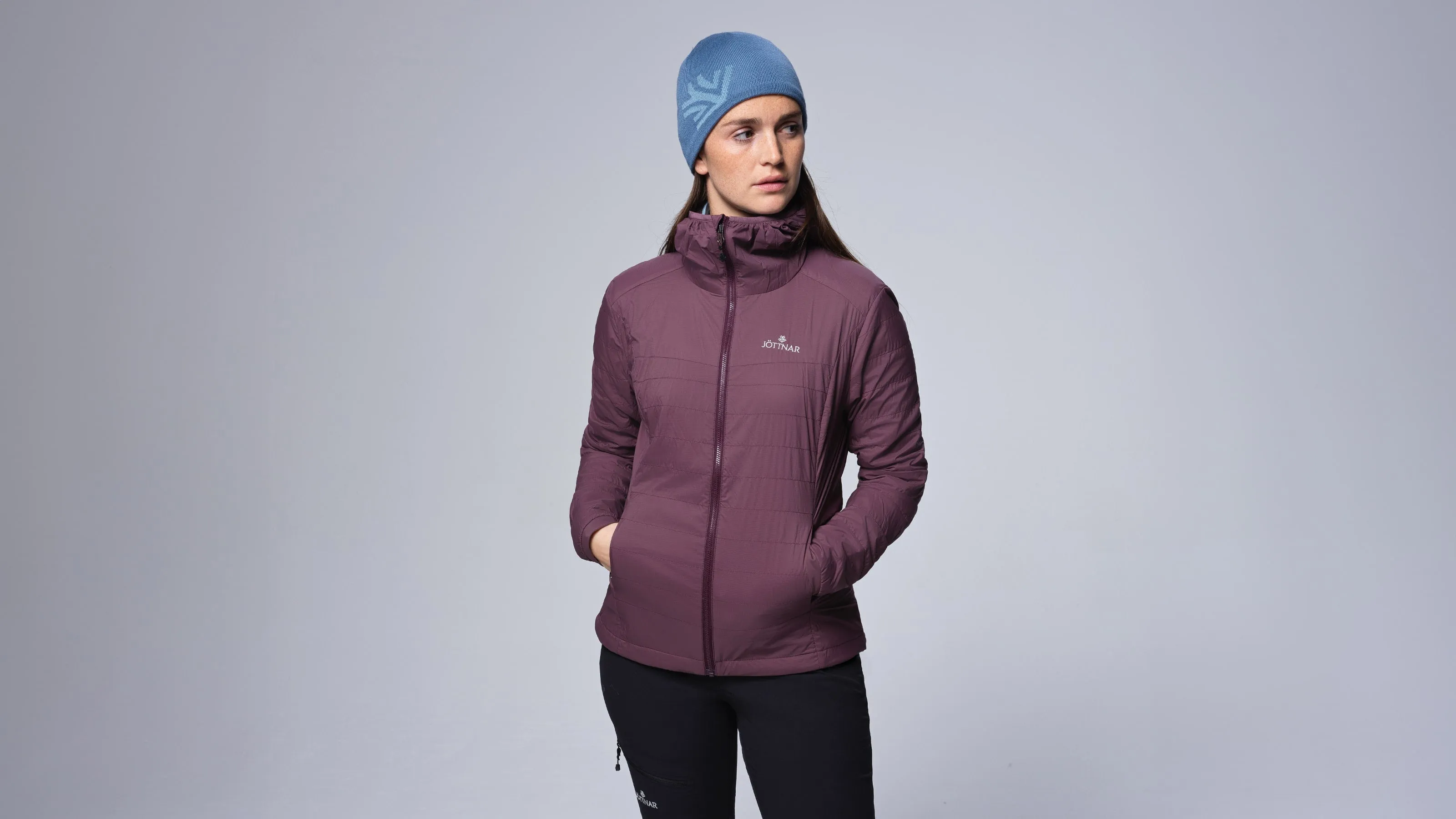 Asger Women's Lightweight Hooded Hybrid Fleece Jacket