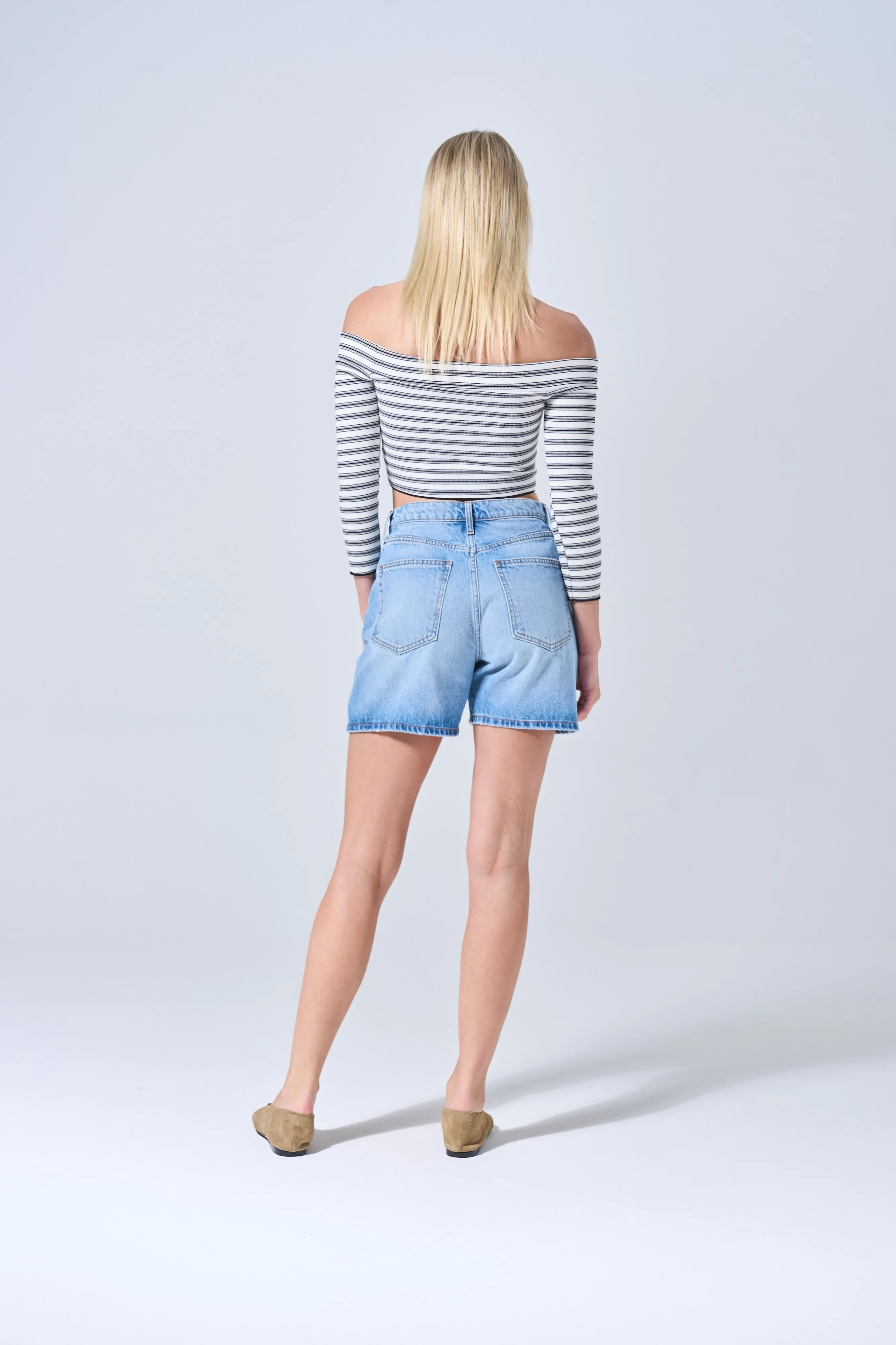 'Back to You' High Rise Baggy Short