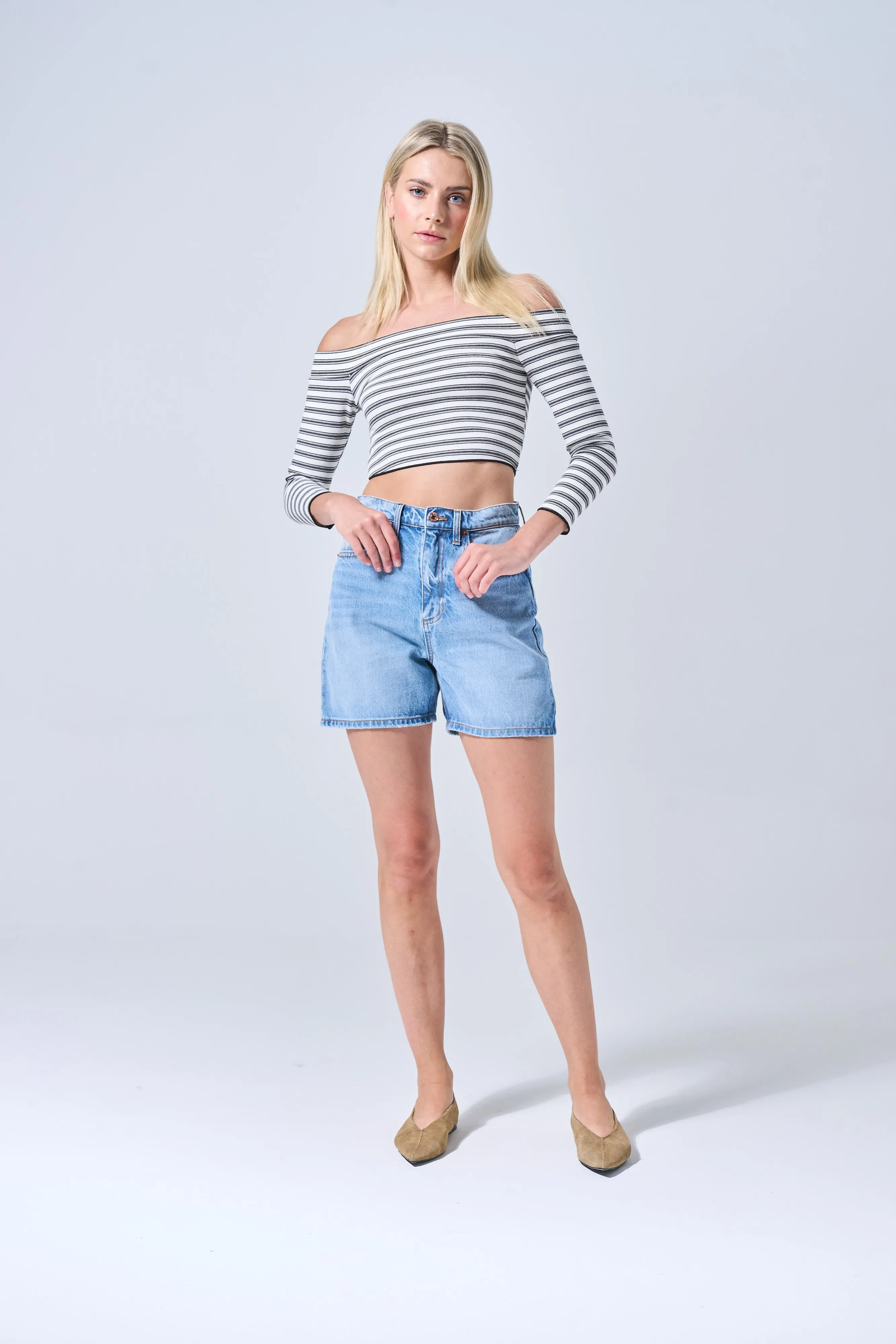 'Back to You' High Rise Baggy Short