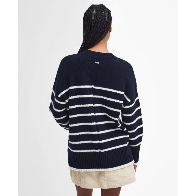 Barbour Belmore Knitted Ladies Jumper - Navy