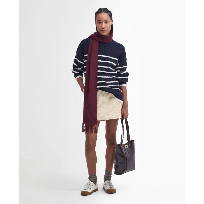 Barbour Belmore Knitted Ladies Jumper - Navy