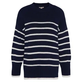 Barbour Belmore Knitted Ladies Jumper - Navy