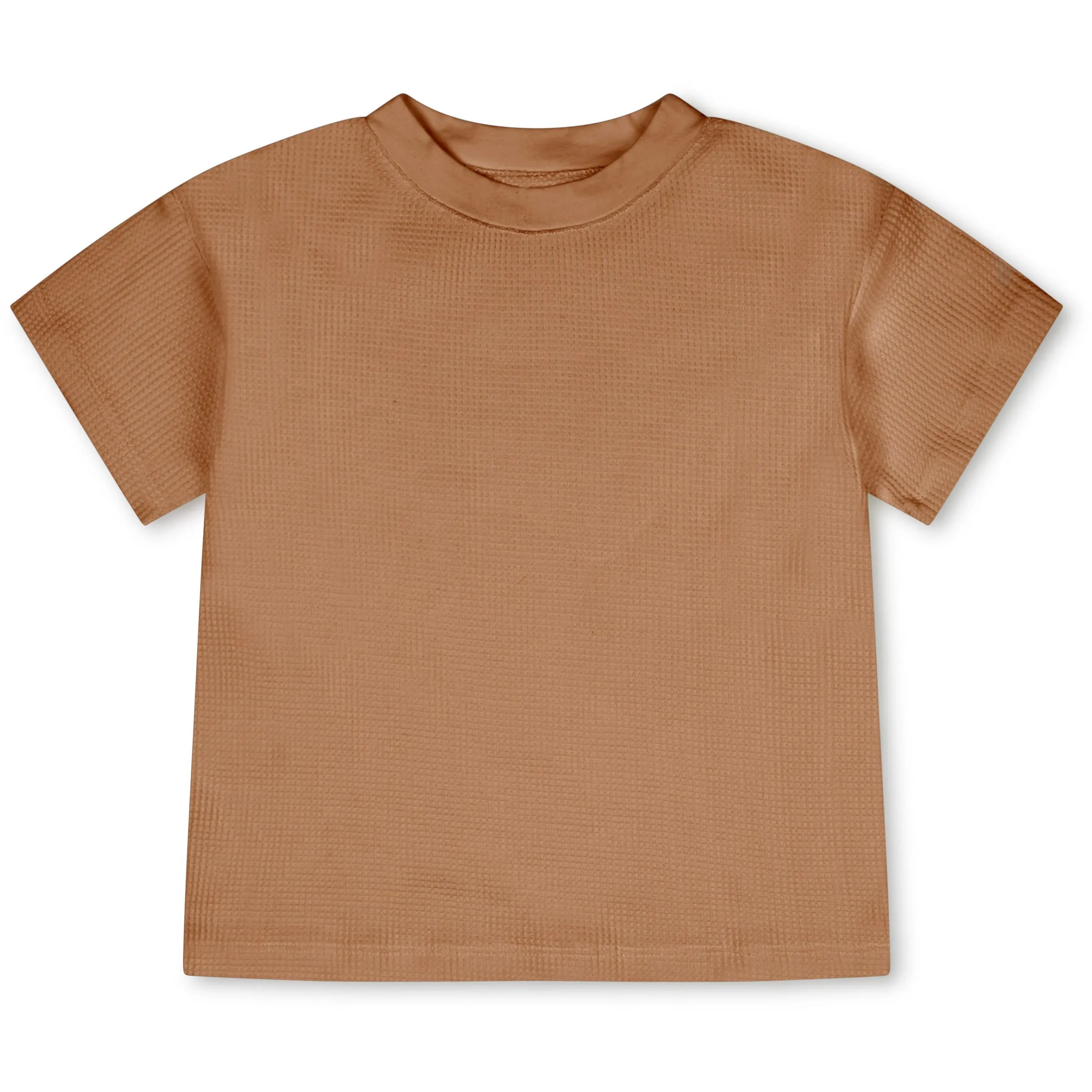 Basic Waffle Tshirt - terracotta