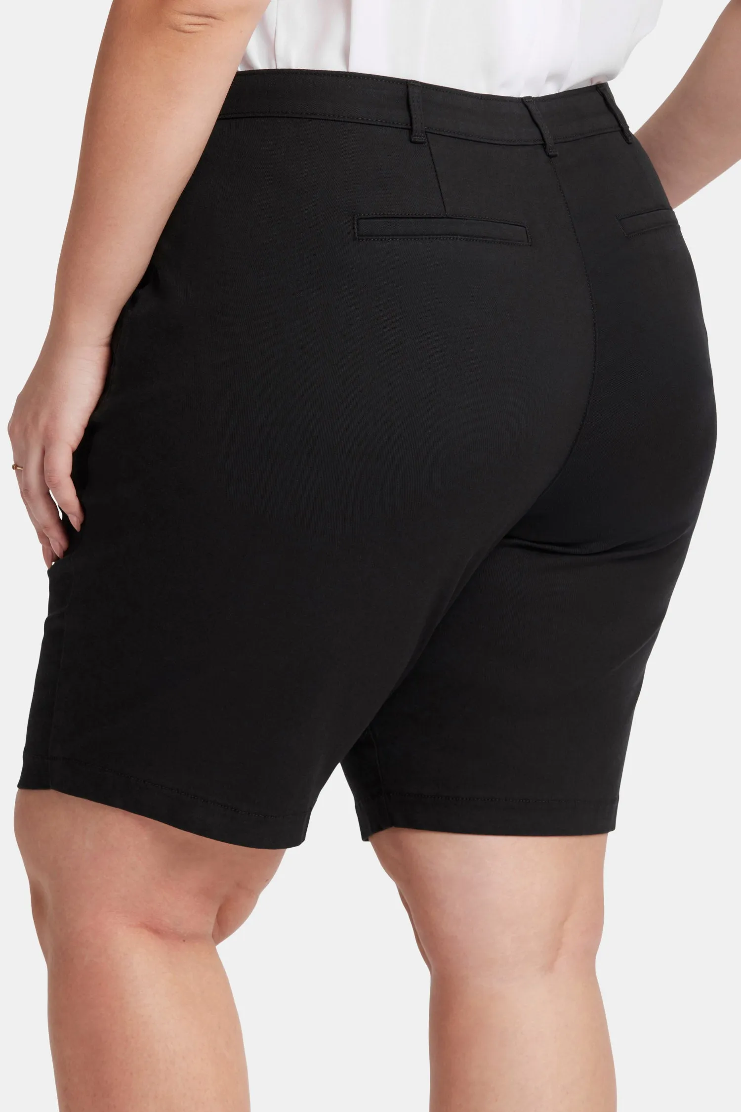 Bermuda Shorts In Plus Size - Black