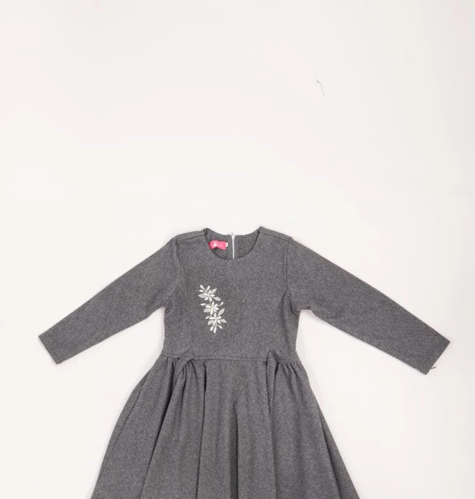 Blue wool- Kids dress