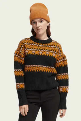 Cable Knit Fair Isle Sweater