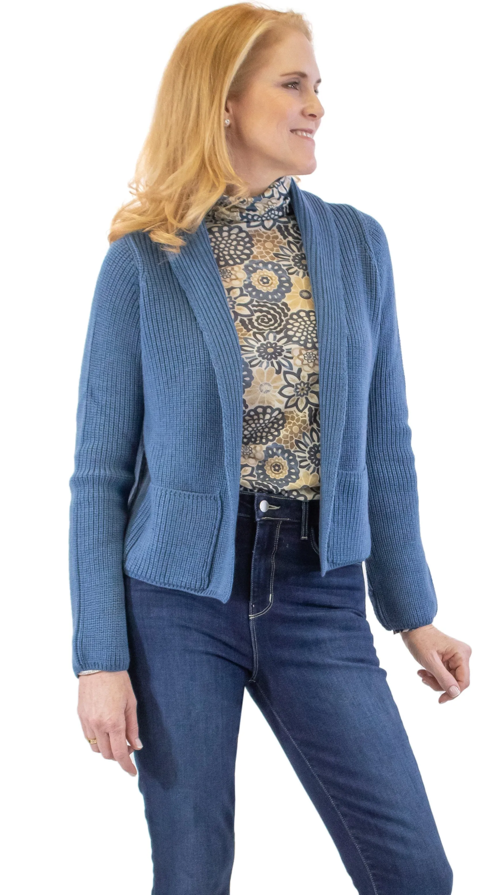 Chunky Cardigan - Blue