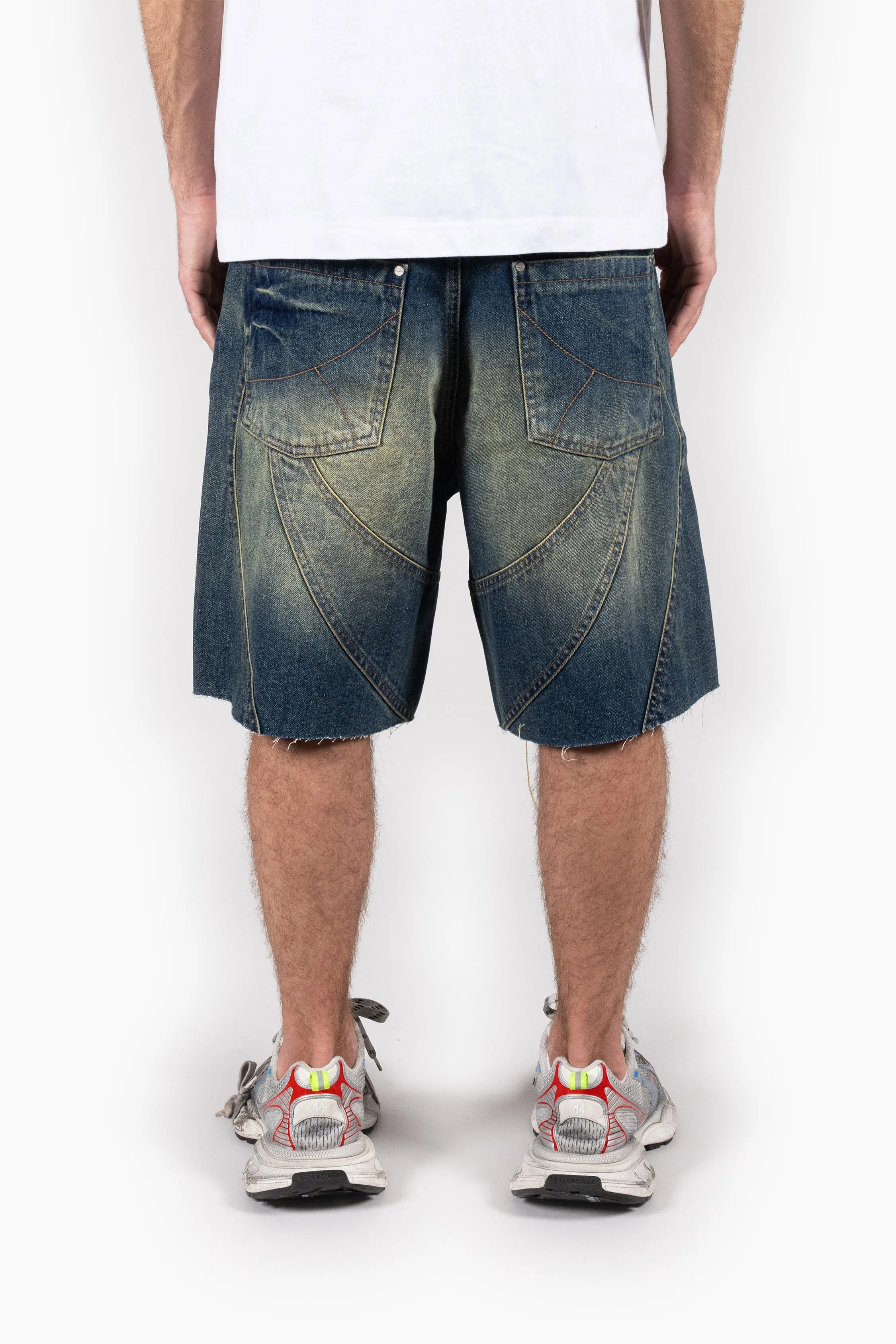 CUTLINE SAND WASH BLUE SHORTS