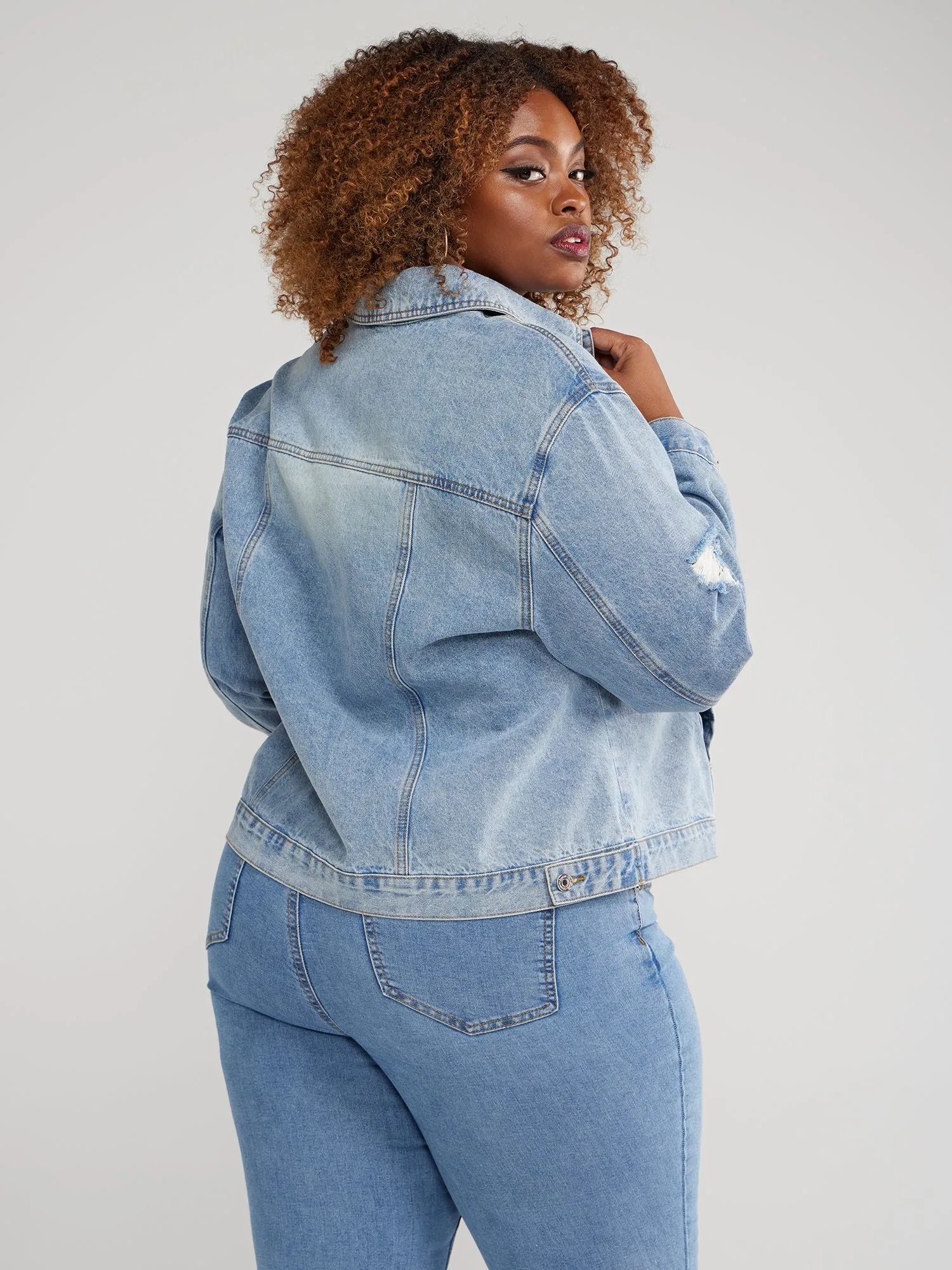 Destructed Denim Jacket