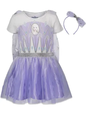 Disney Frozen Queen Elsa Gown and Headband