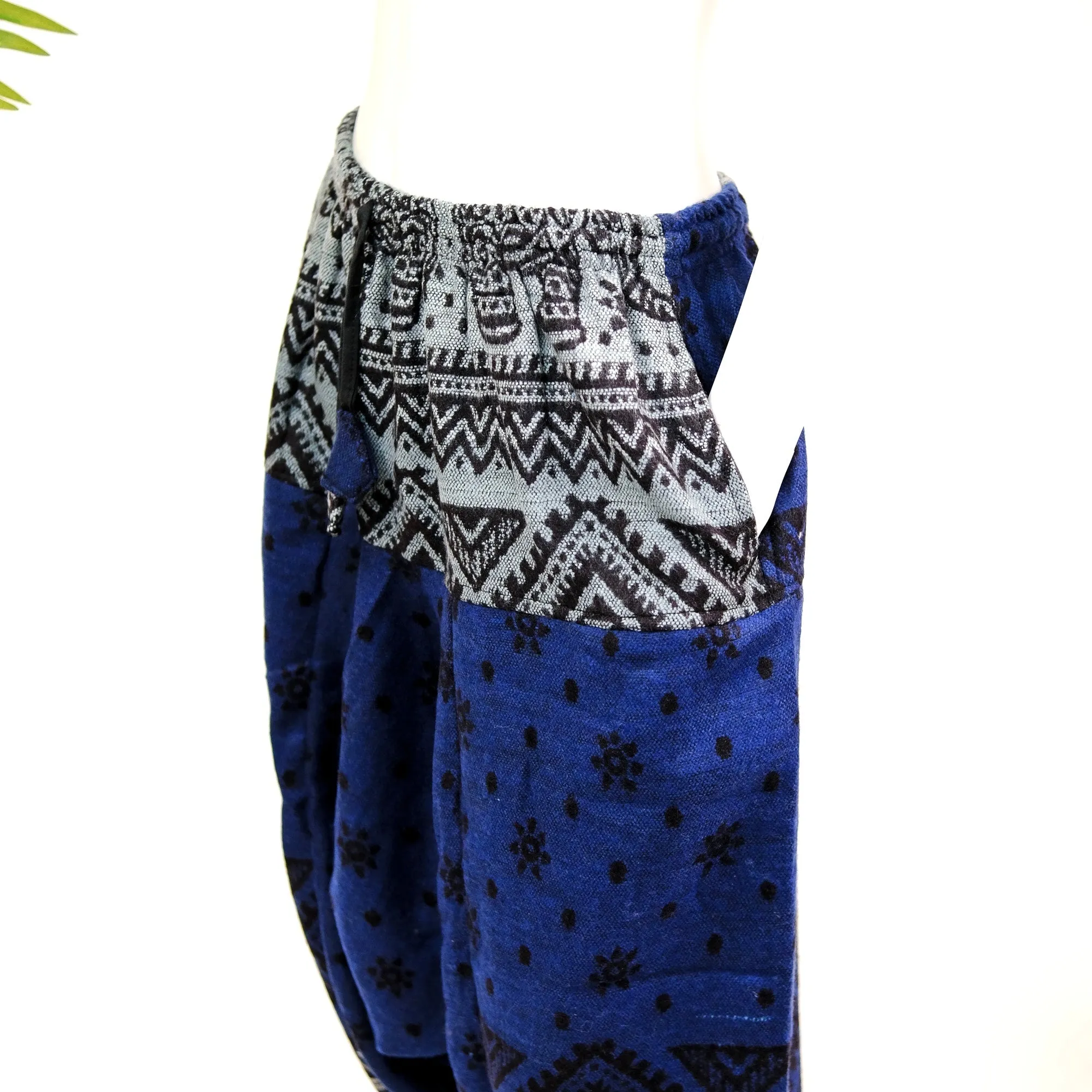 Elephant Print Harem Fall/Winter Pants