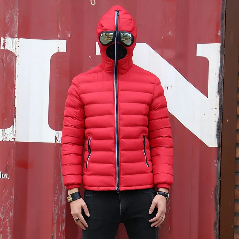 Full Face Cover Hooded Jacket with Glasses