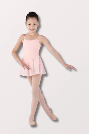 Girls Skirted Camisole Leotard - Light Pink