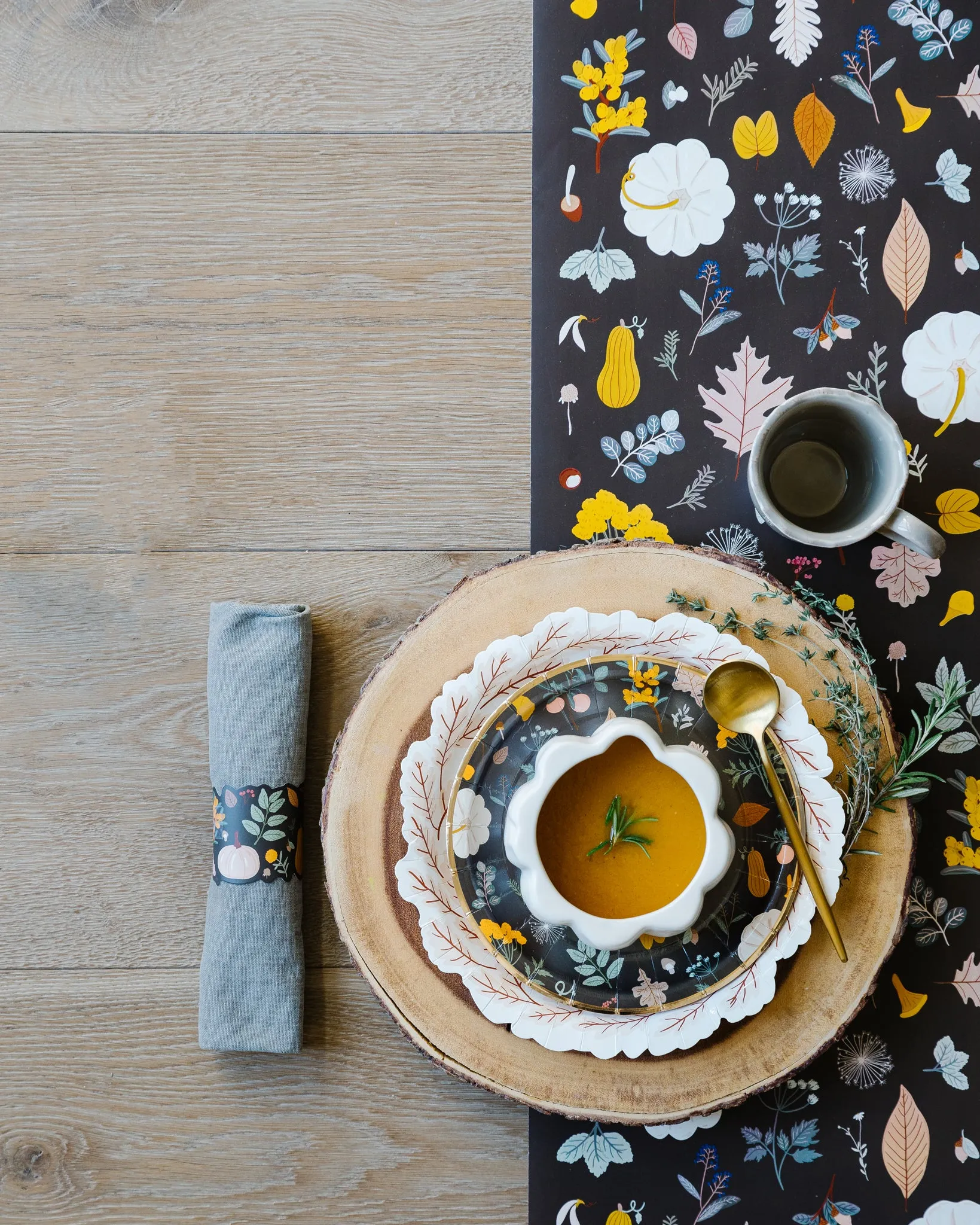 Harvest Moody Fall Paper Napkin Rings