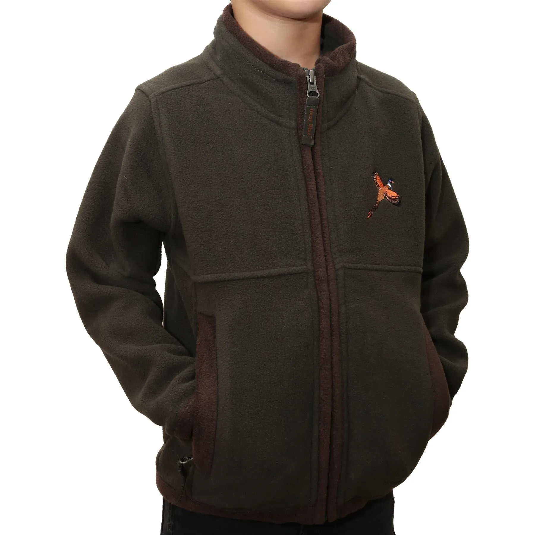 Hazy Blue Denver Childrens Full Zip Fleece Jacket