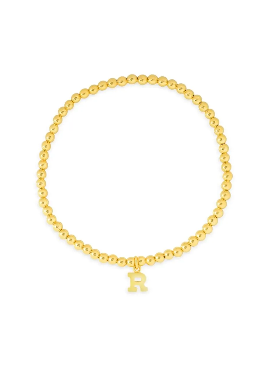 Kid Initial Charm Everyday Stretch Bracelet