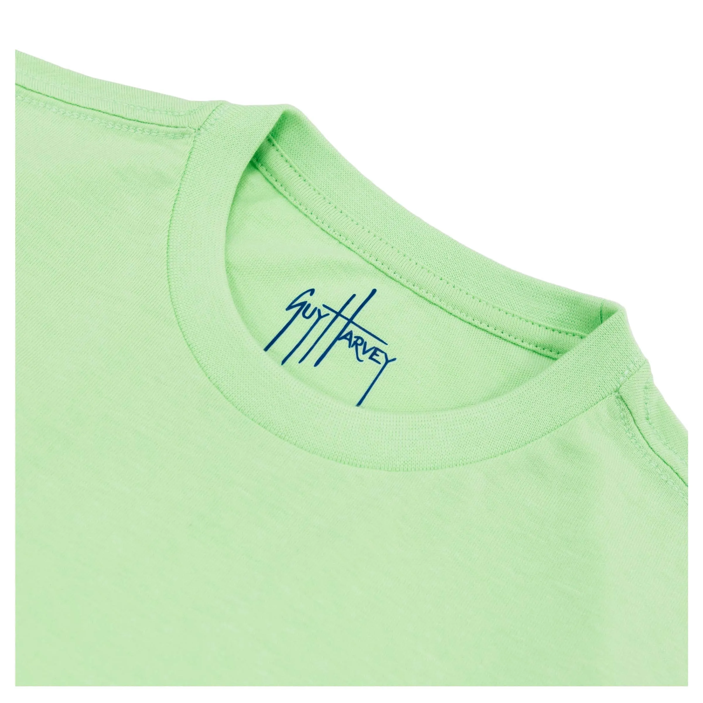 Kids Blue Pointer Short Sleeve Green T-Shirt