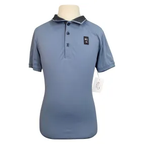 Kingsland Tec Pique Polo in Powder Blue - Children's 158-164 (US 13-14)