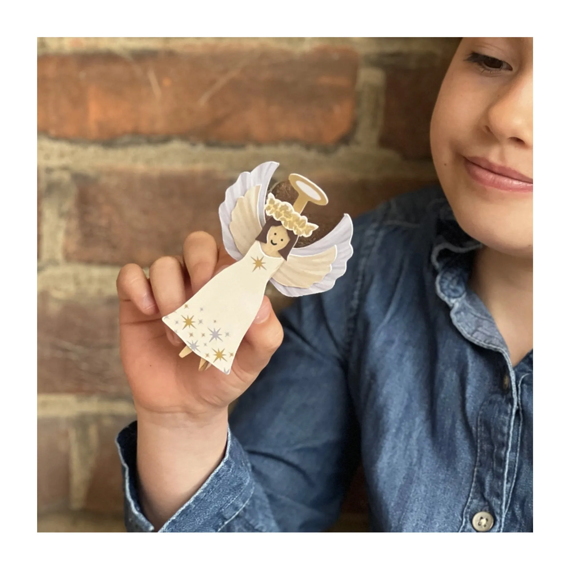 Make Your Own Angel Peg Doll