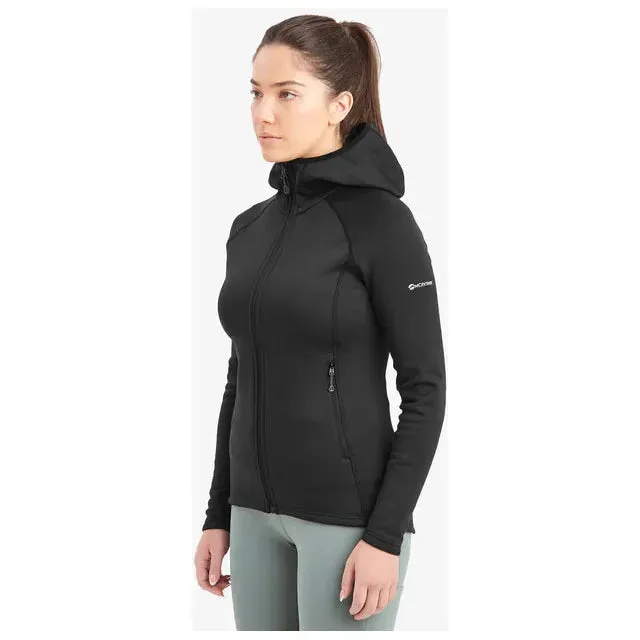 Montane Women's Fury Hooded Fleece Jacket - Black