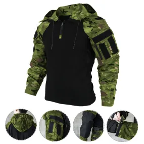 Outdoor Combat Hooded Long Sleeve Men's T-shirt