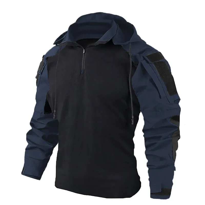 Outdoor Combat Hooded Long Sleeve Men's T-shirt