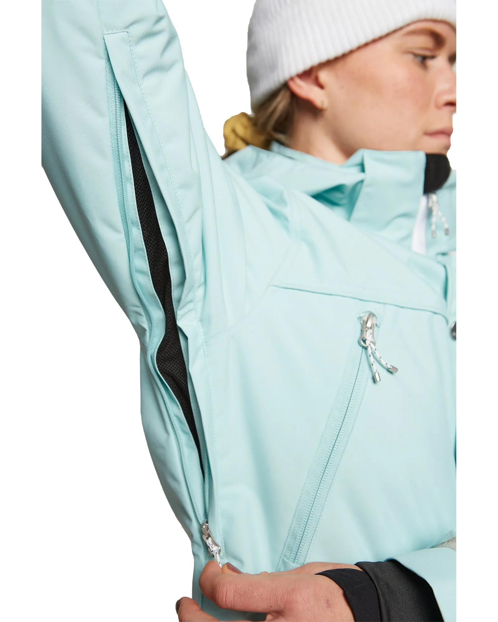 PLUS SIZE - ASTER JACKET 2.0 - PASTEL TURQUOISE