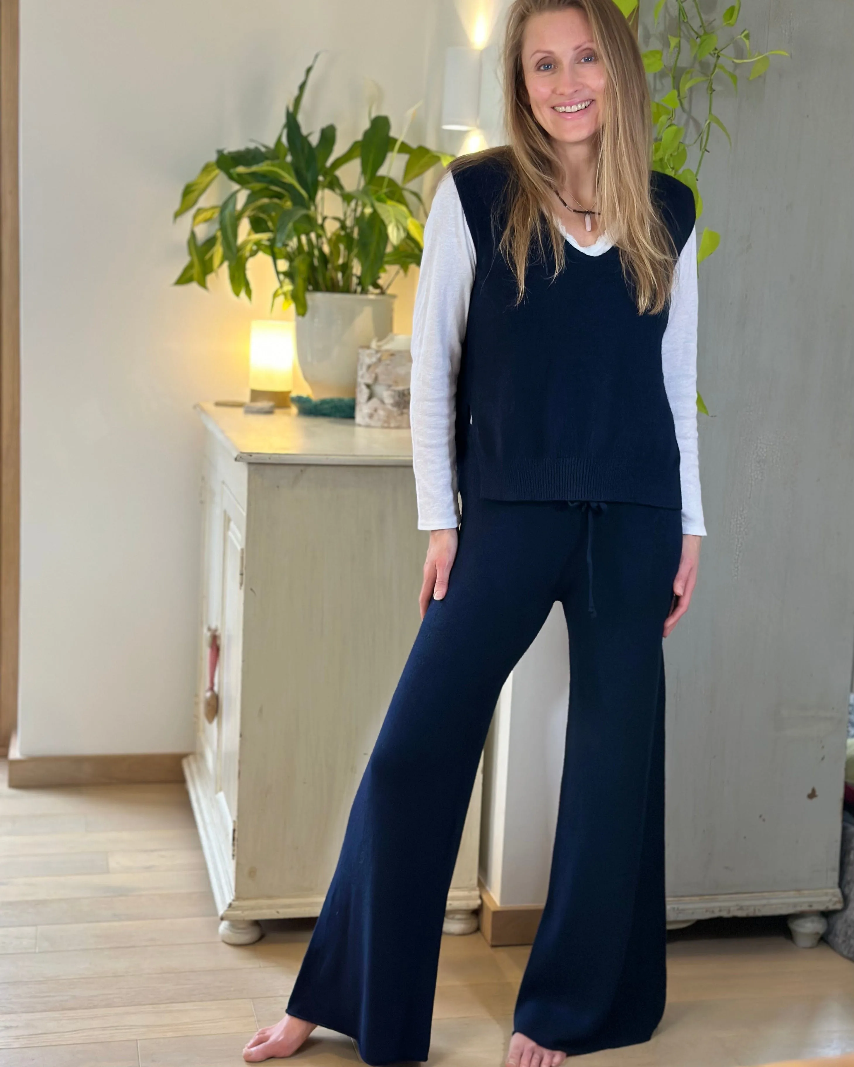 Relaxed Pants - Navy