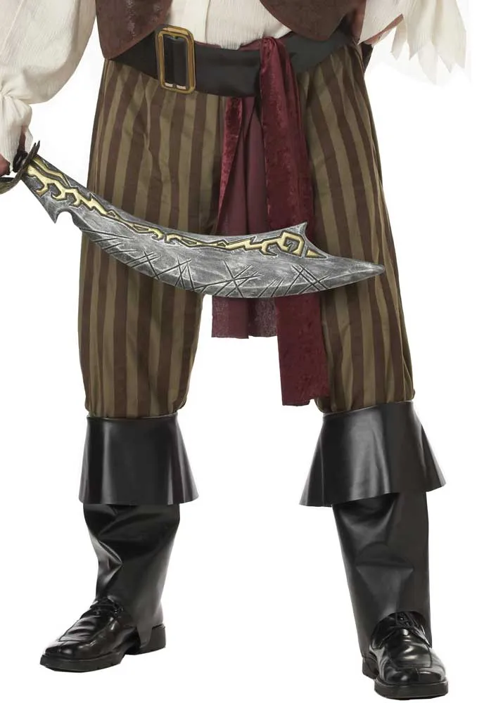 Rogue Pirate Plus Size Mens Fancy Dress Costume