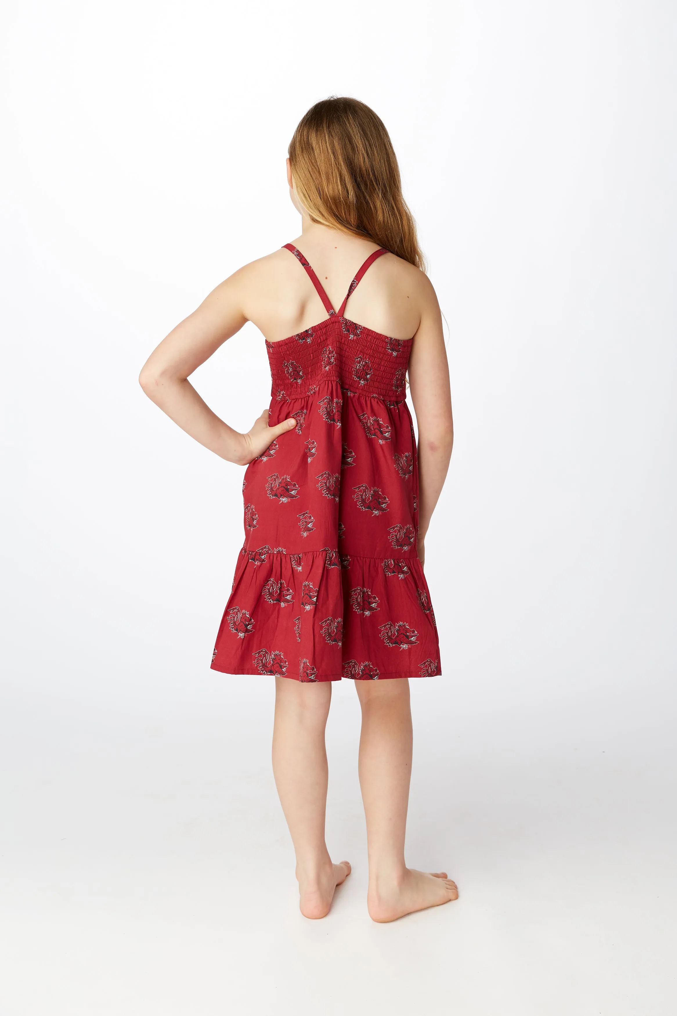 SE Girls Gamecock Tiered Dress