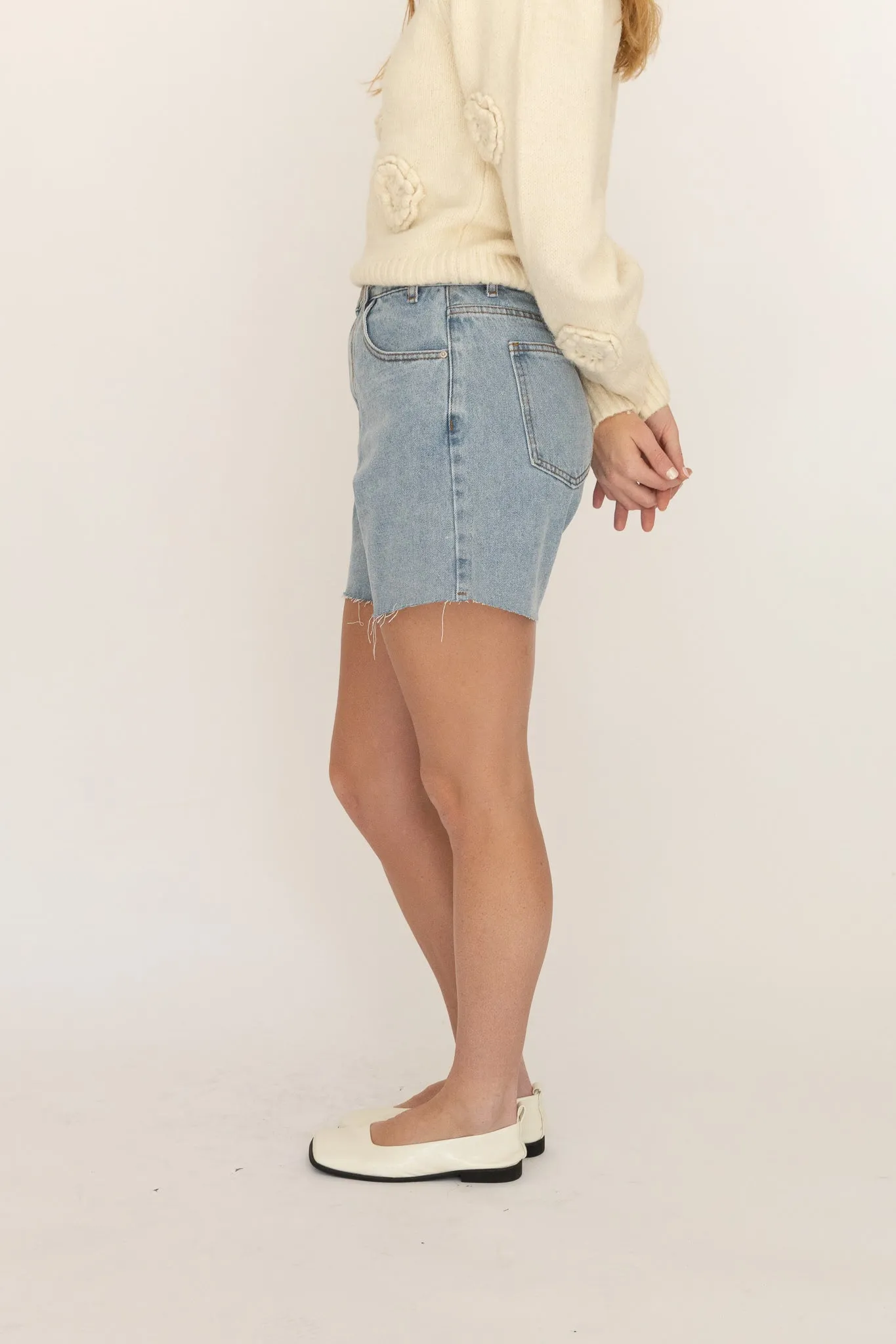 Washed Denim Short