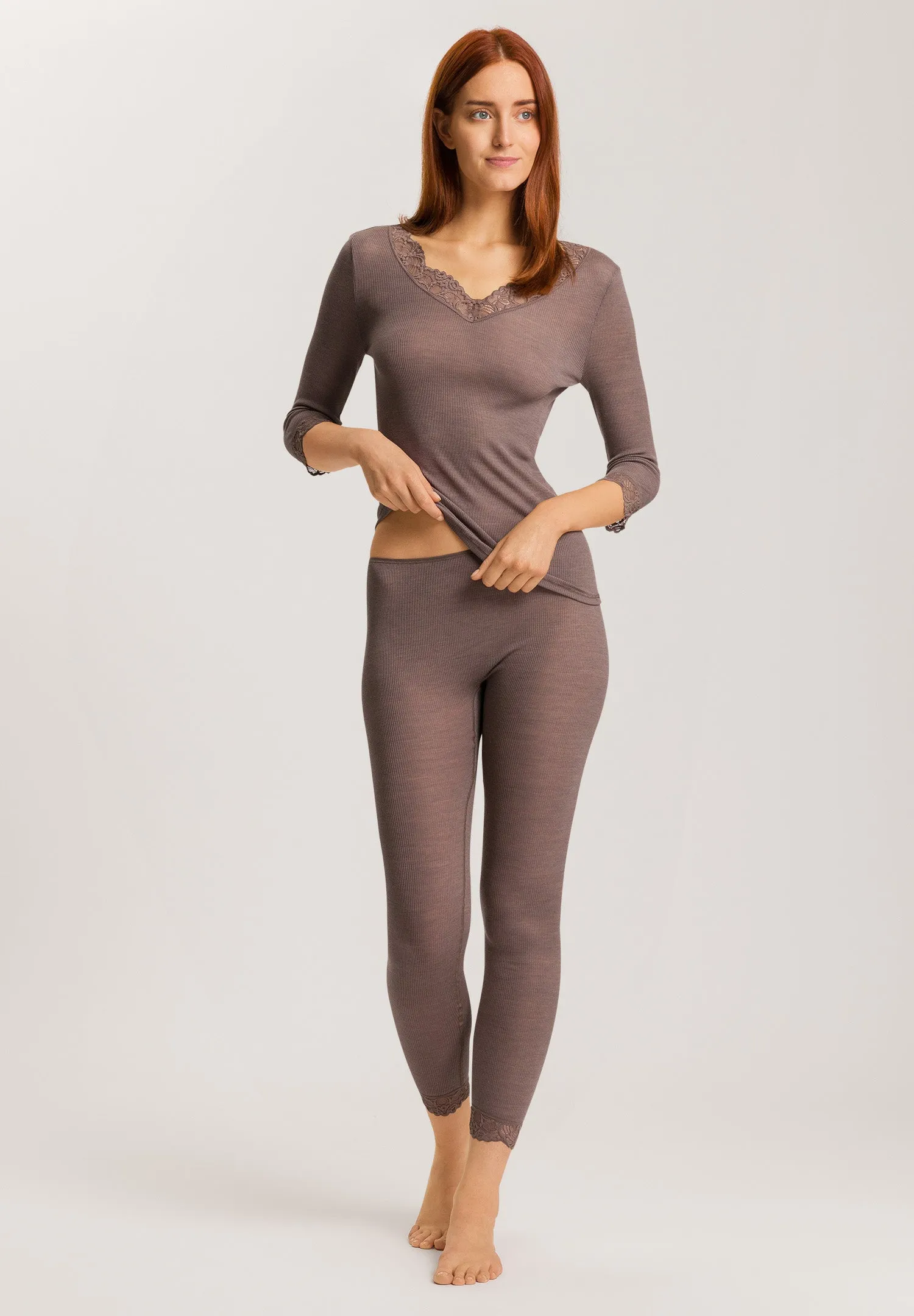 Woolen Lace Leggings | Stonewash 70910-2756