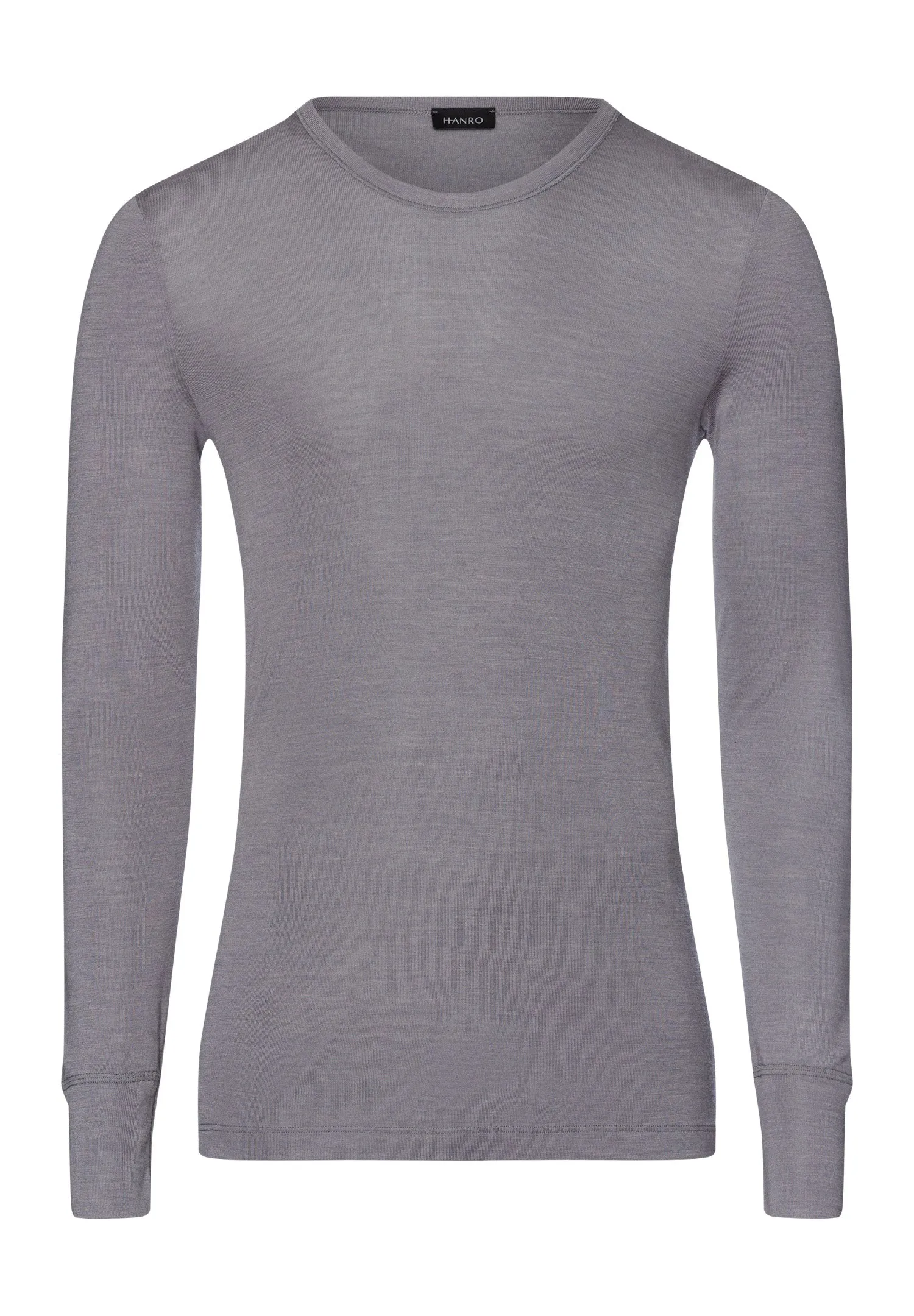 Woolen Silk M 	wool And Silk Fitted Top | Nordic Grey 73402-2686