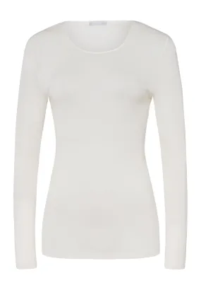 Woolen Silk W Wool And Silk Round Neck Top | Cygne 71409-795